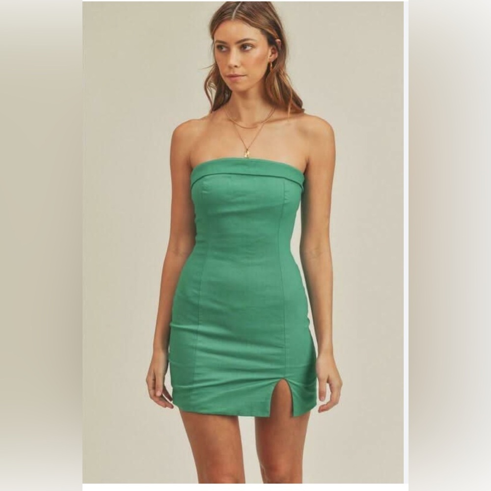 Mable On My Mind Strapless Foldover Mini Dress Sz M